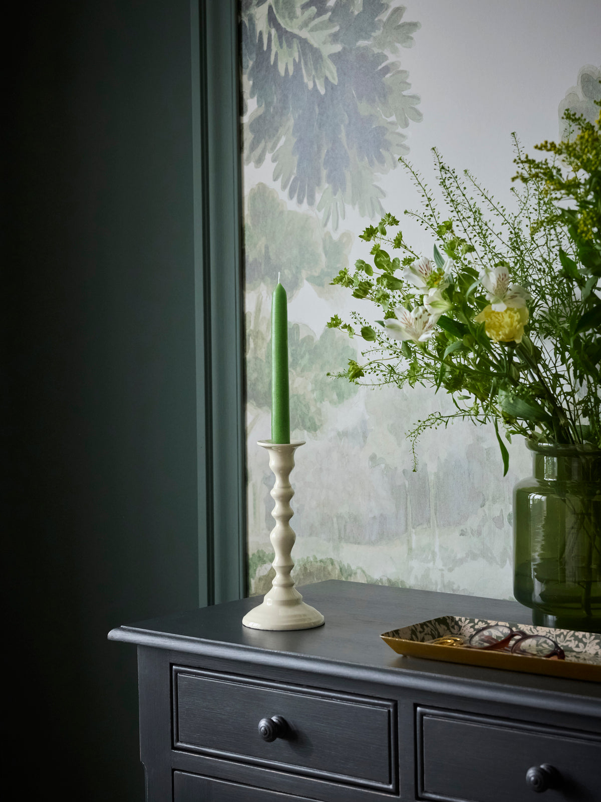 Chandelier Yvane in enameled metal - Small size