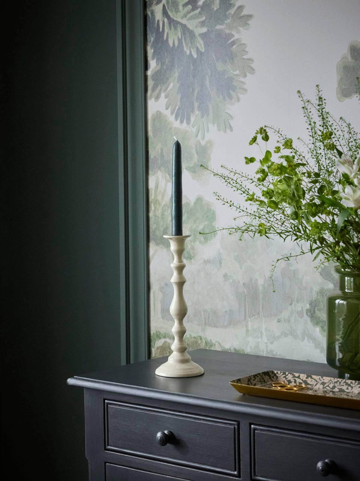 Chandelier Yvane in enameled metal - Large model