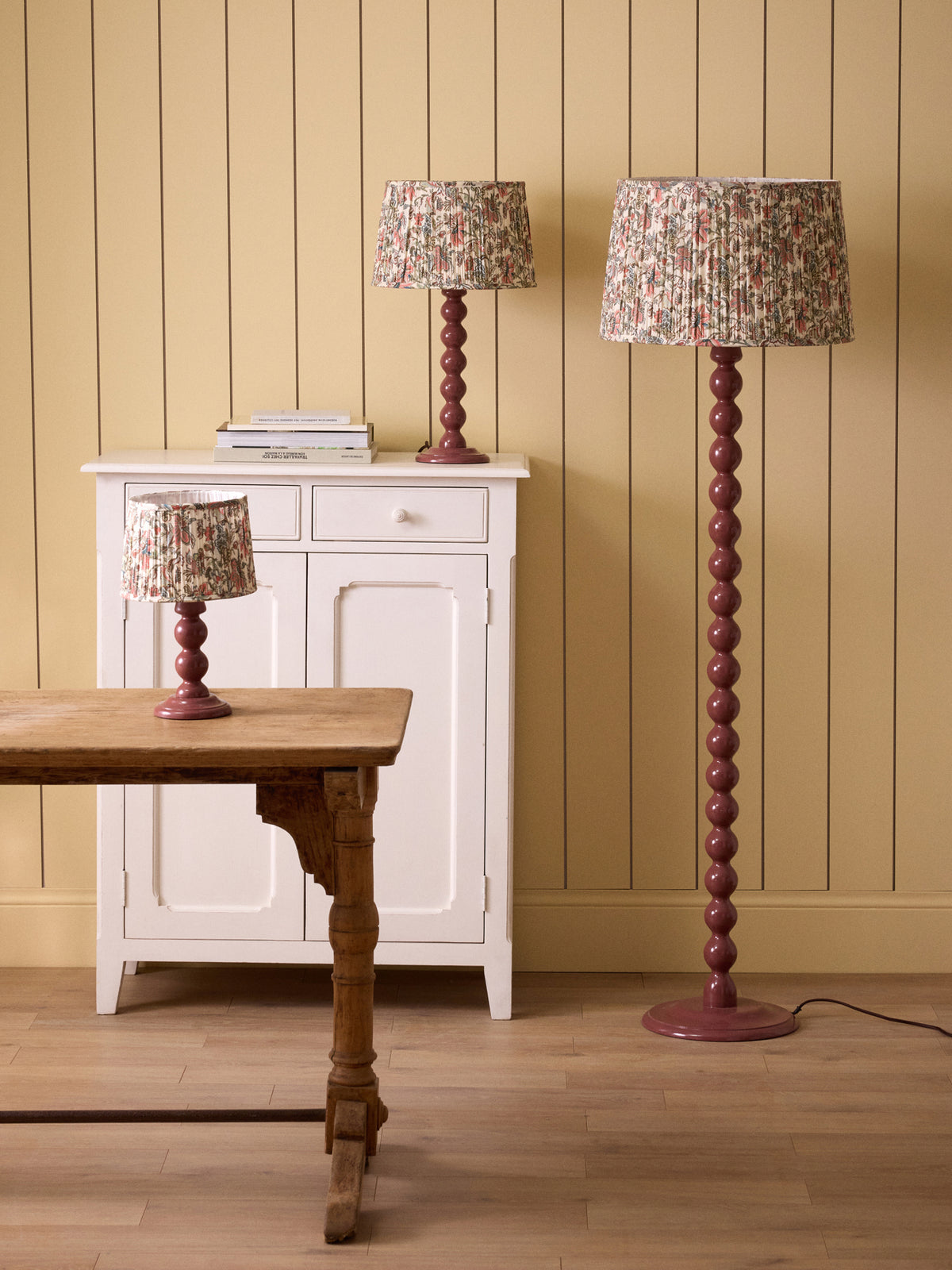 Pied de lampe en bois Bertille - Moyen Modèle