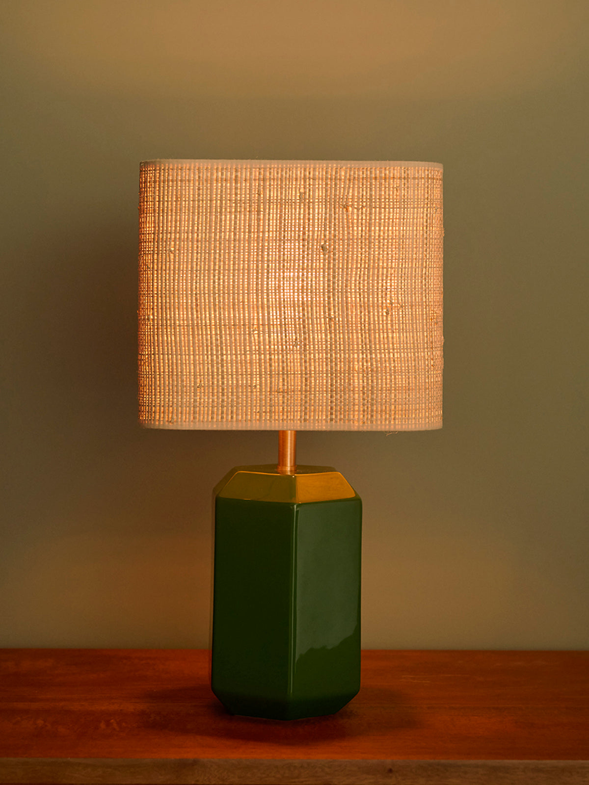 Small raphia lampshade