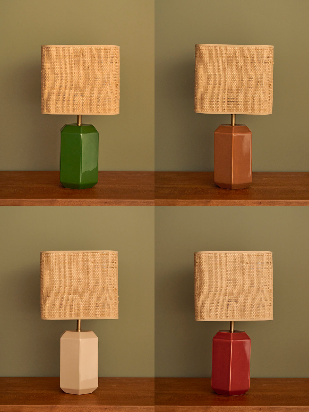 Small raphia lampshade