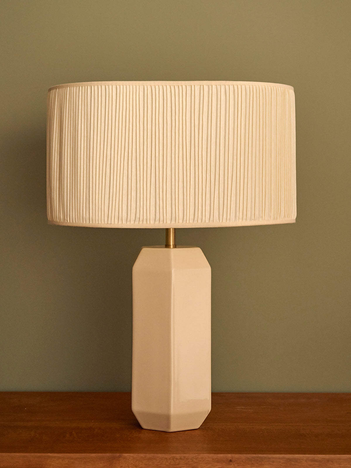Oval pleated lampshade - Large