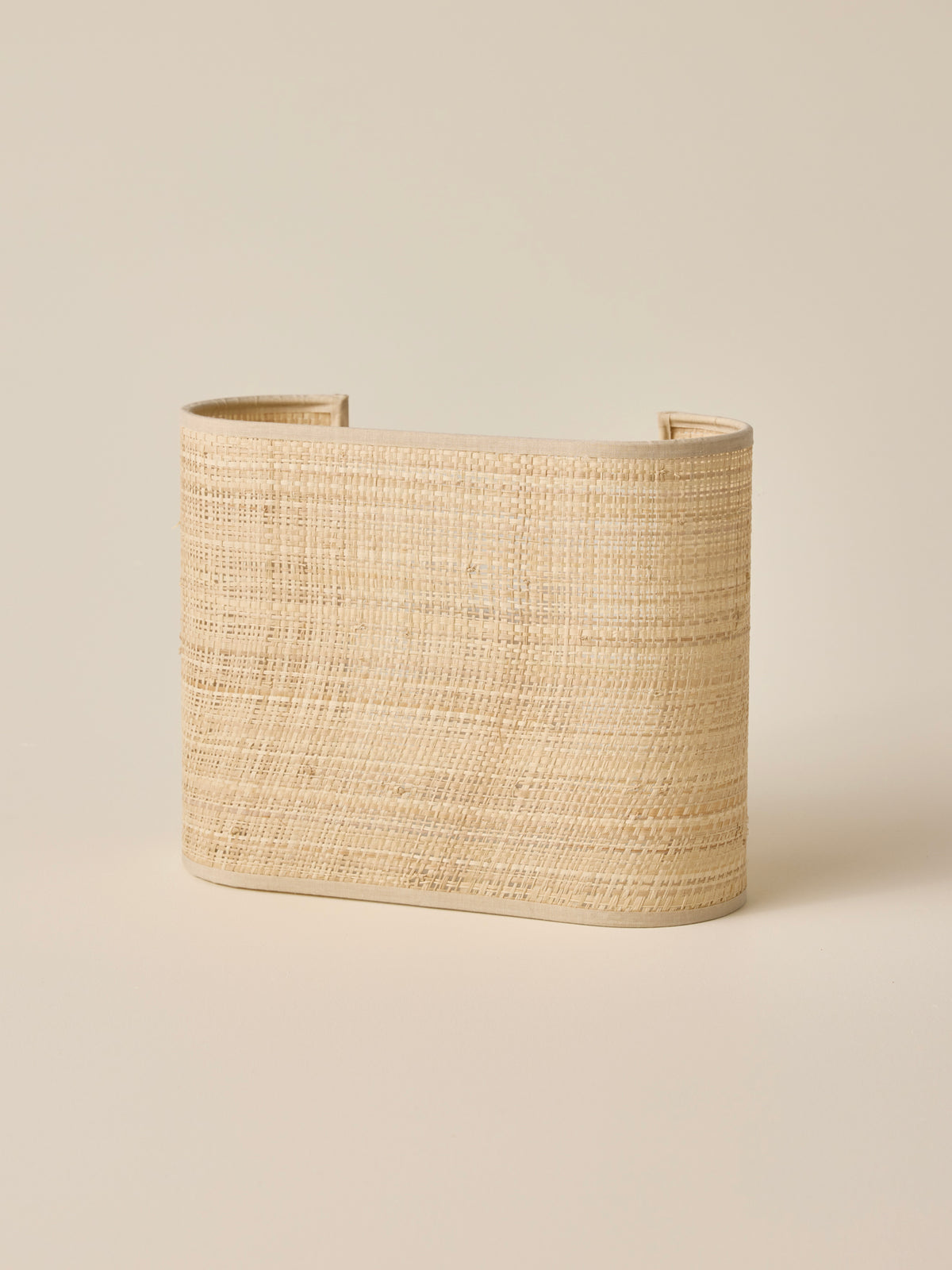 Raffia wall lamp