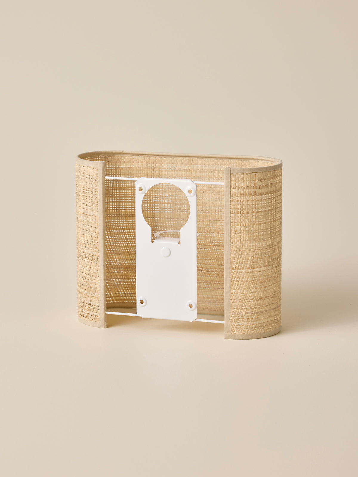 Raffia wall lamp