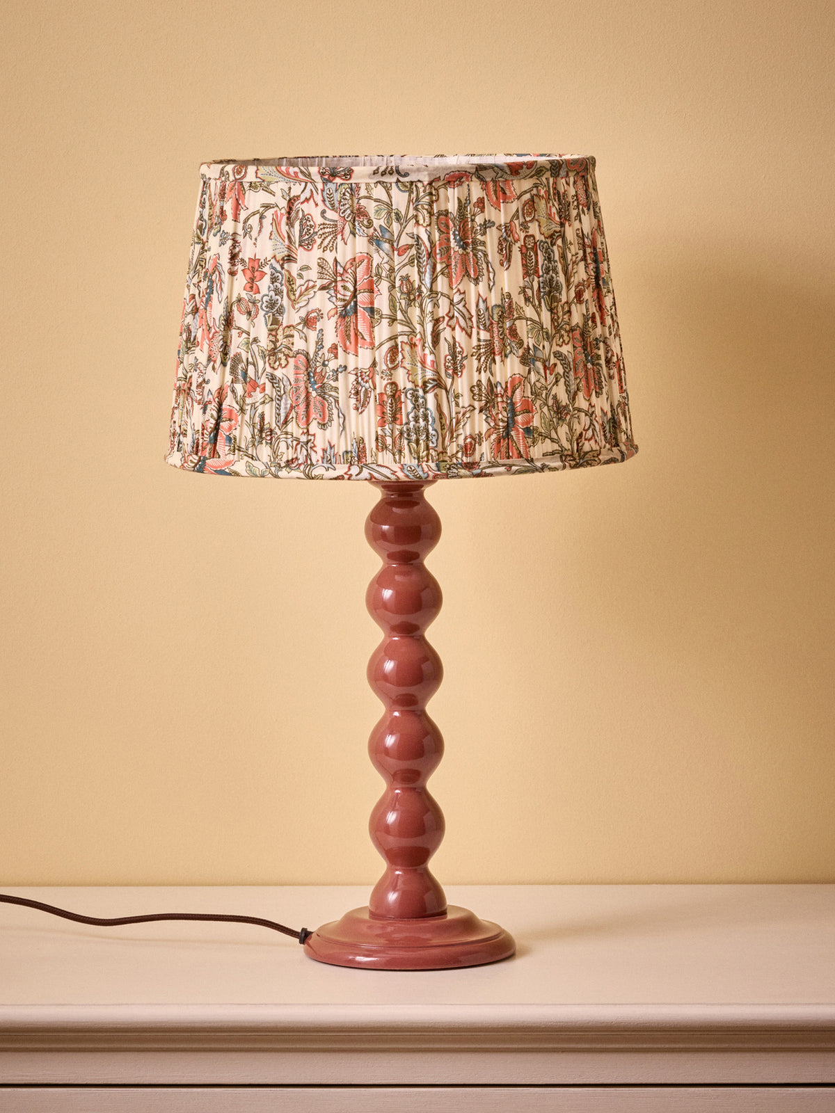 Pleated lampshade with Persia print - medium size