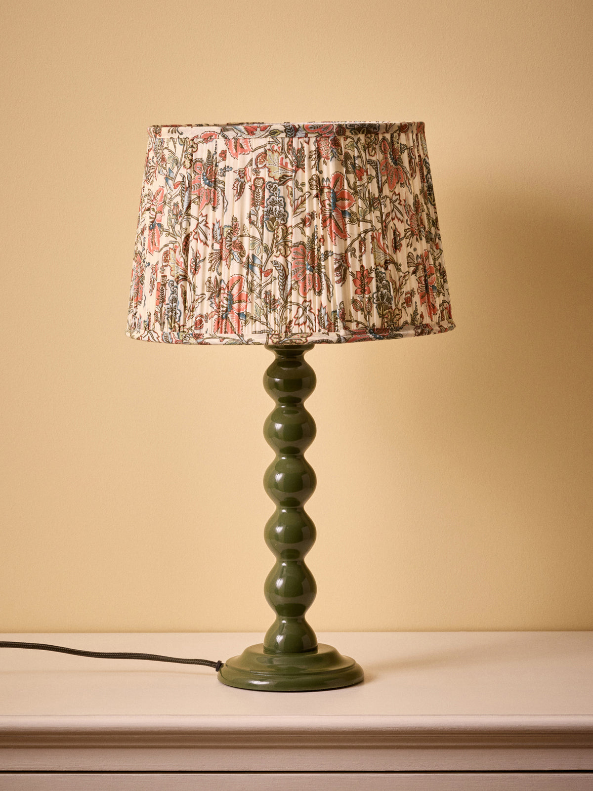 Pleated lampshade with Persia print - medium size