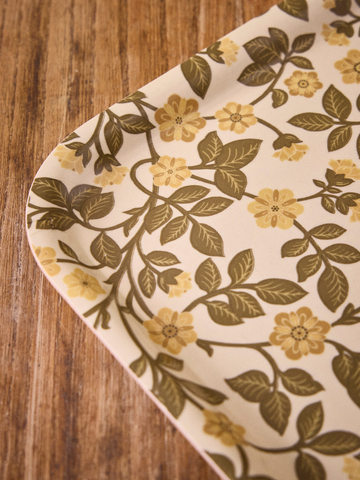 Plateau floral en bois