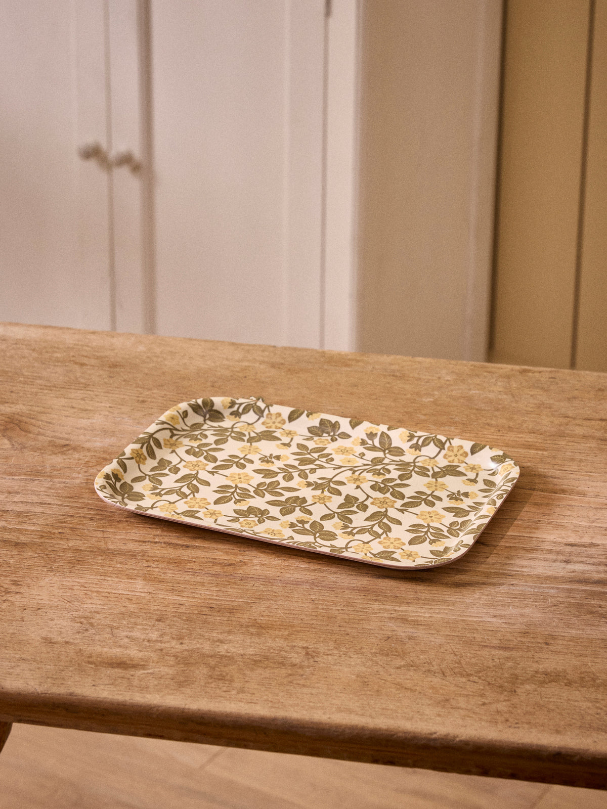 Plateau floral en bois