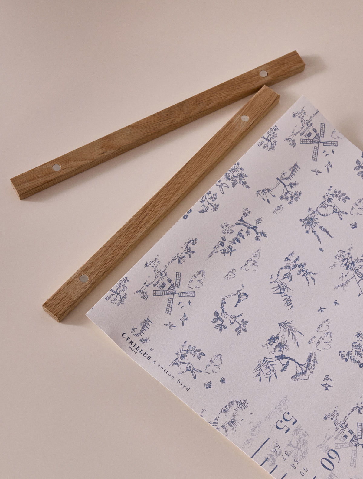 Toise esprit Toile de Jouy - Cyrillus X Cotton Bird