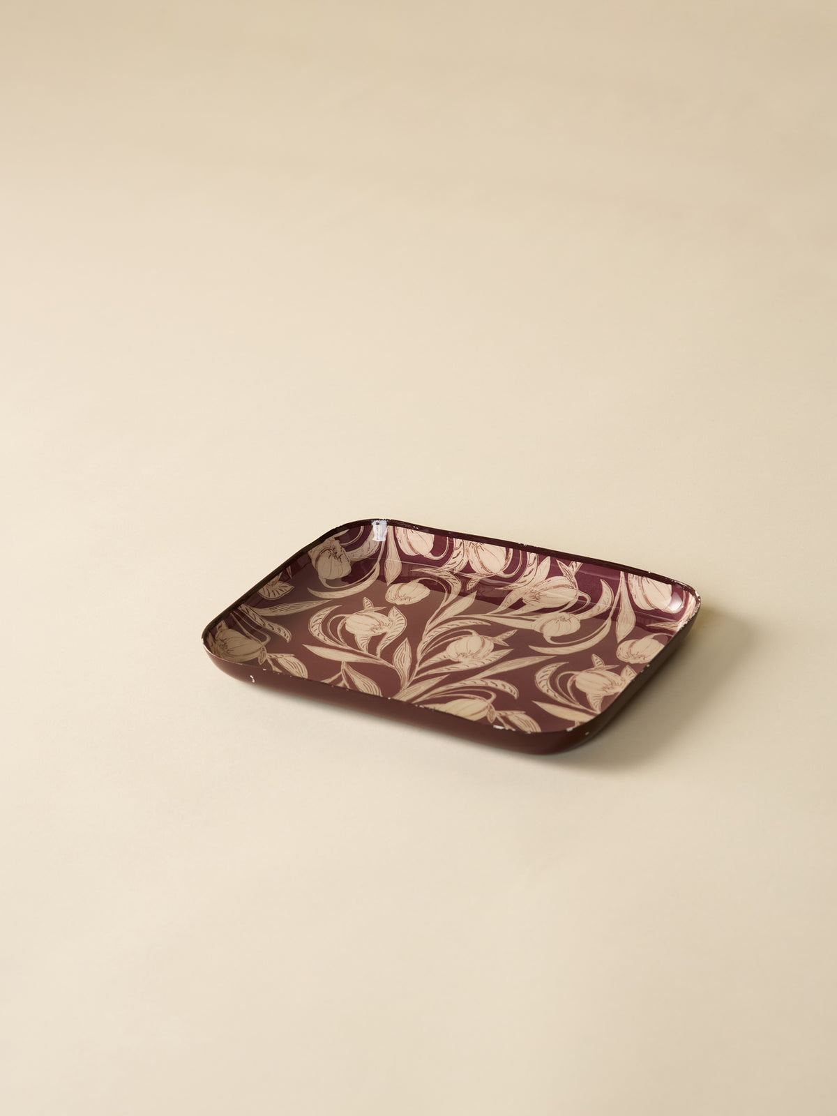 Crocus enameled tray - Small