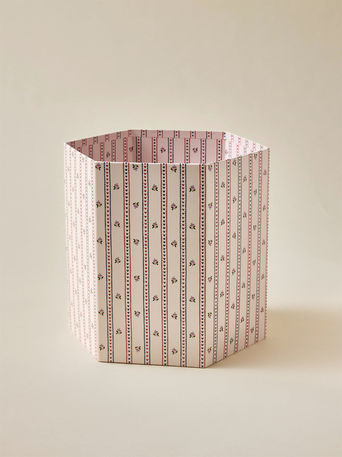Corbeille en papier hexagonale