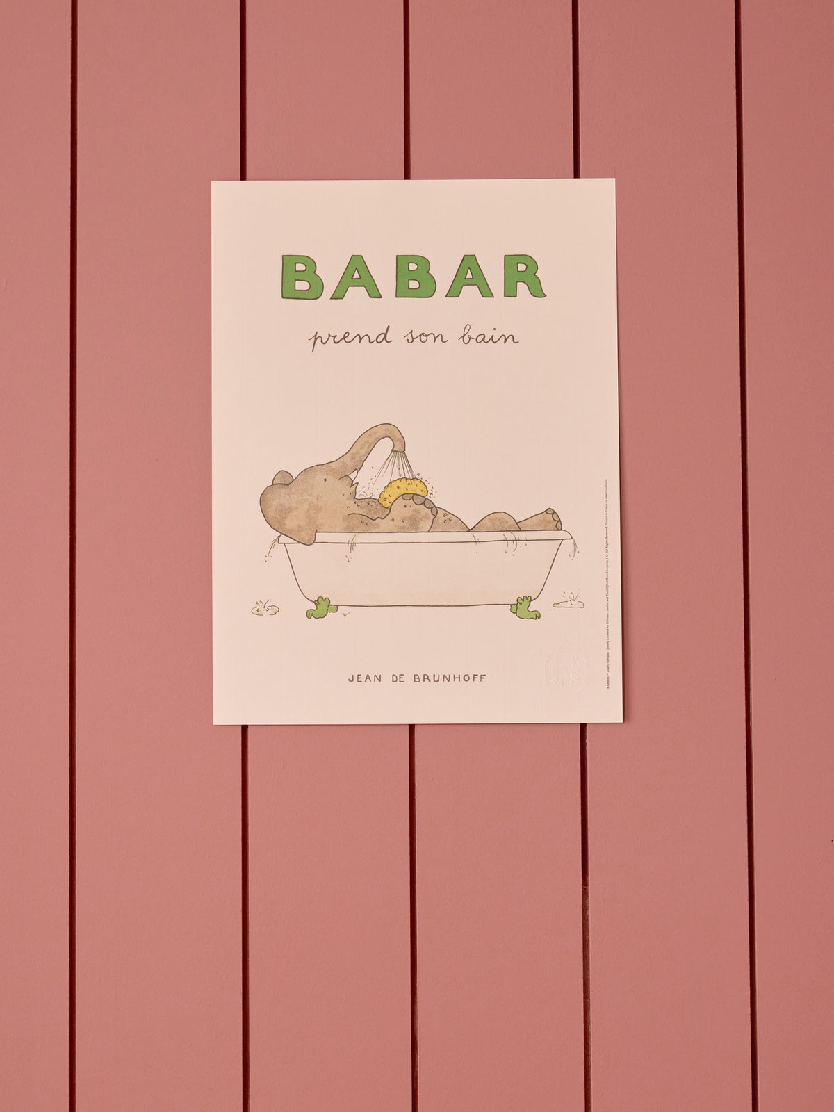 Affiche Babar Bain - Cyrillus X Oneart