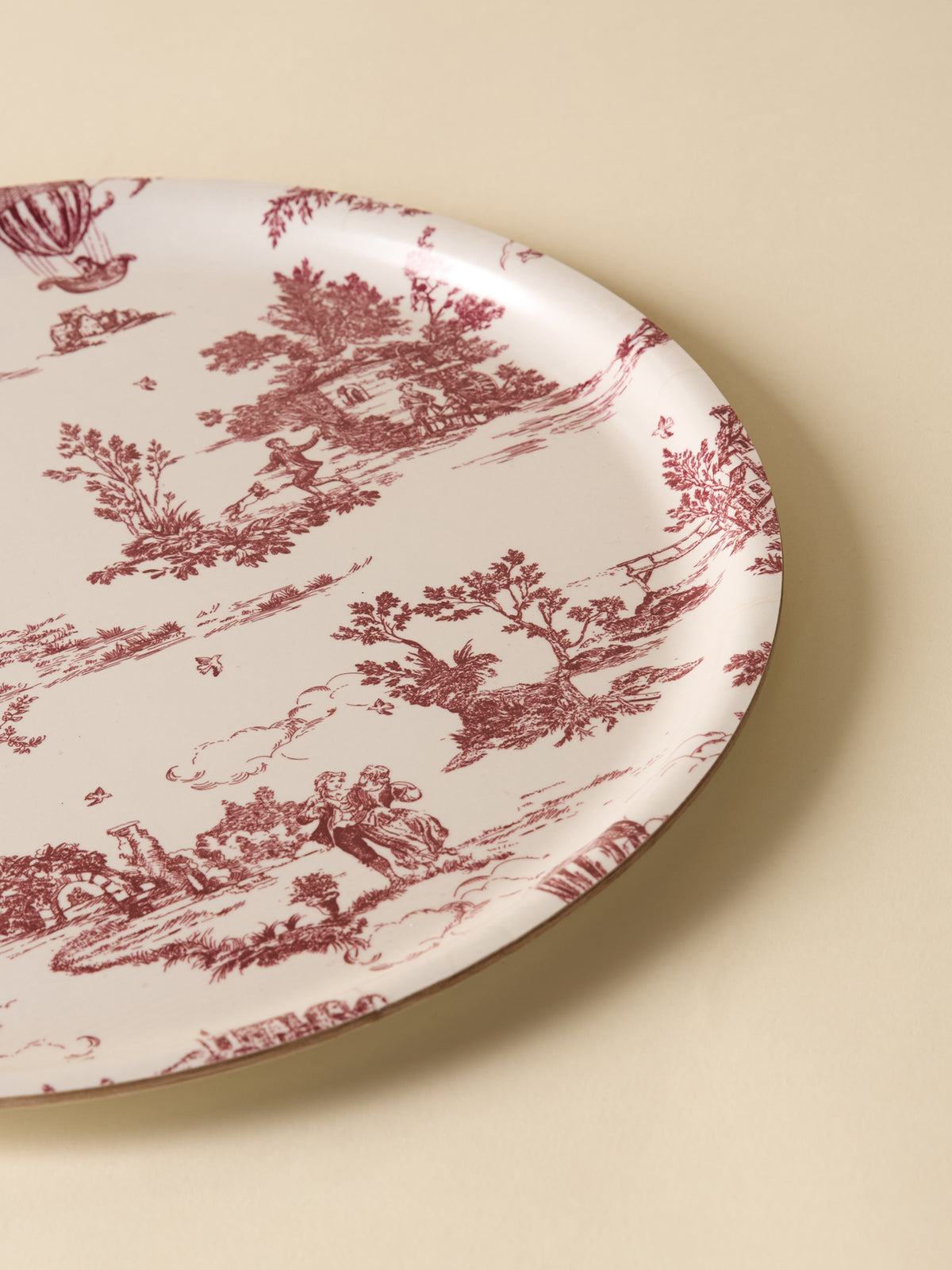 Round wooden tray - The Marquise Anniversary Collection