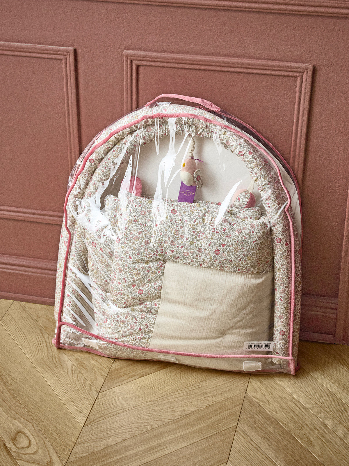 Playmat made with coton gauze and Liberty fabric