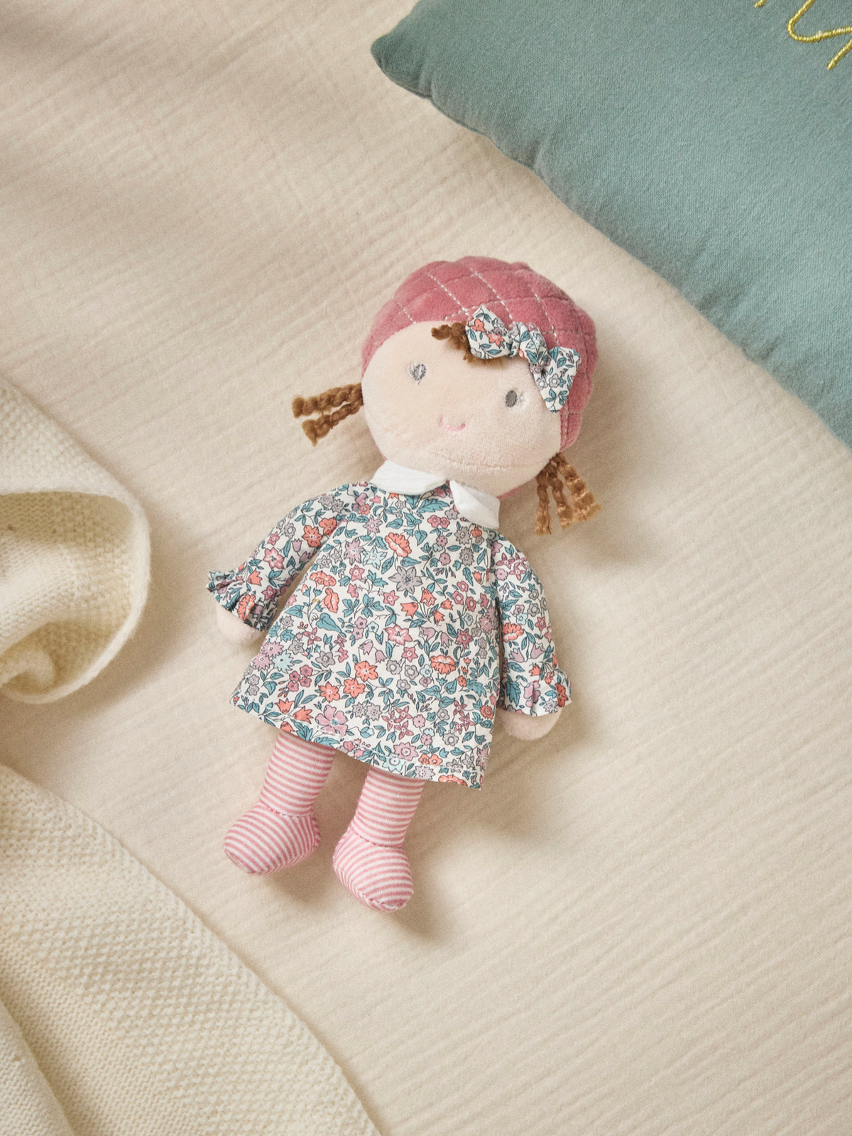 Louison doll  made with Liberty fabric