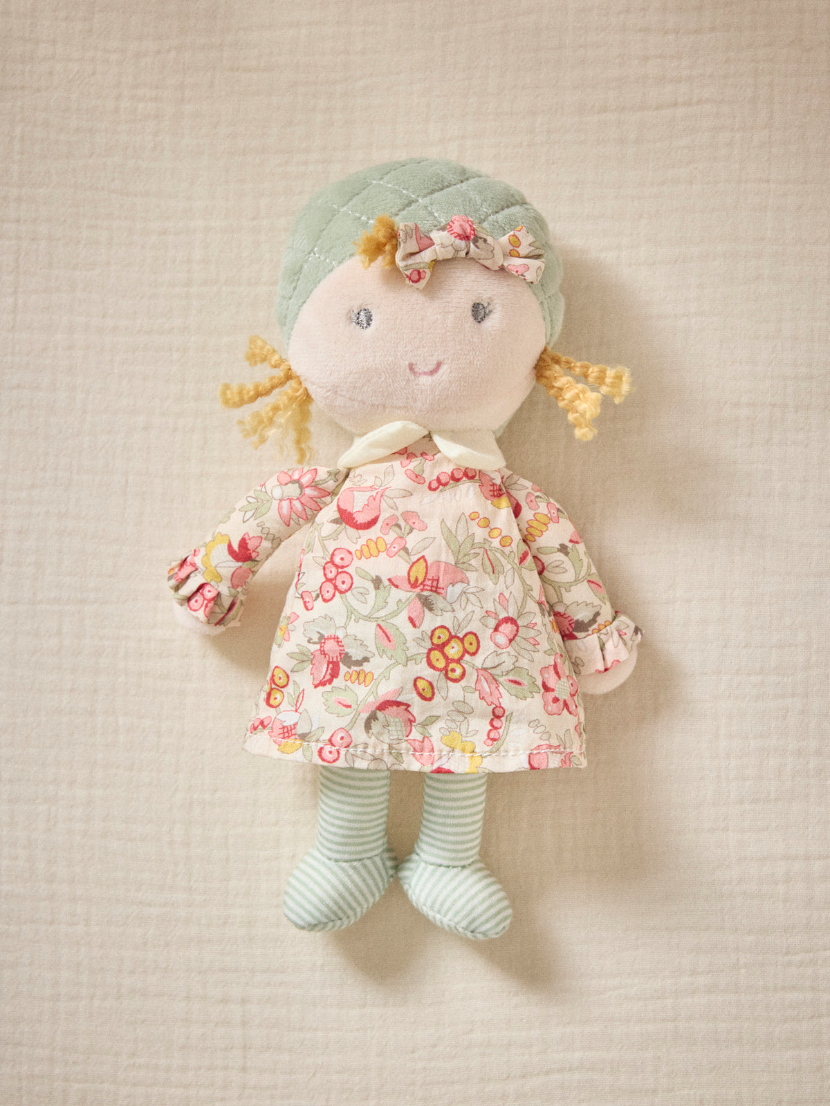 Poupée Juliette en tissu imprimé Mireille