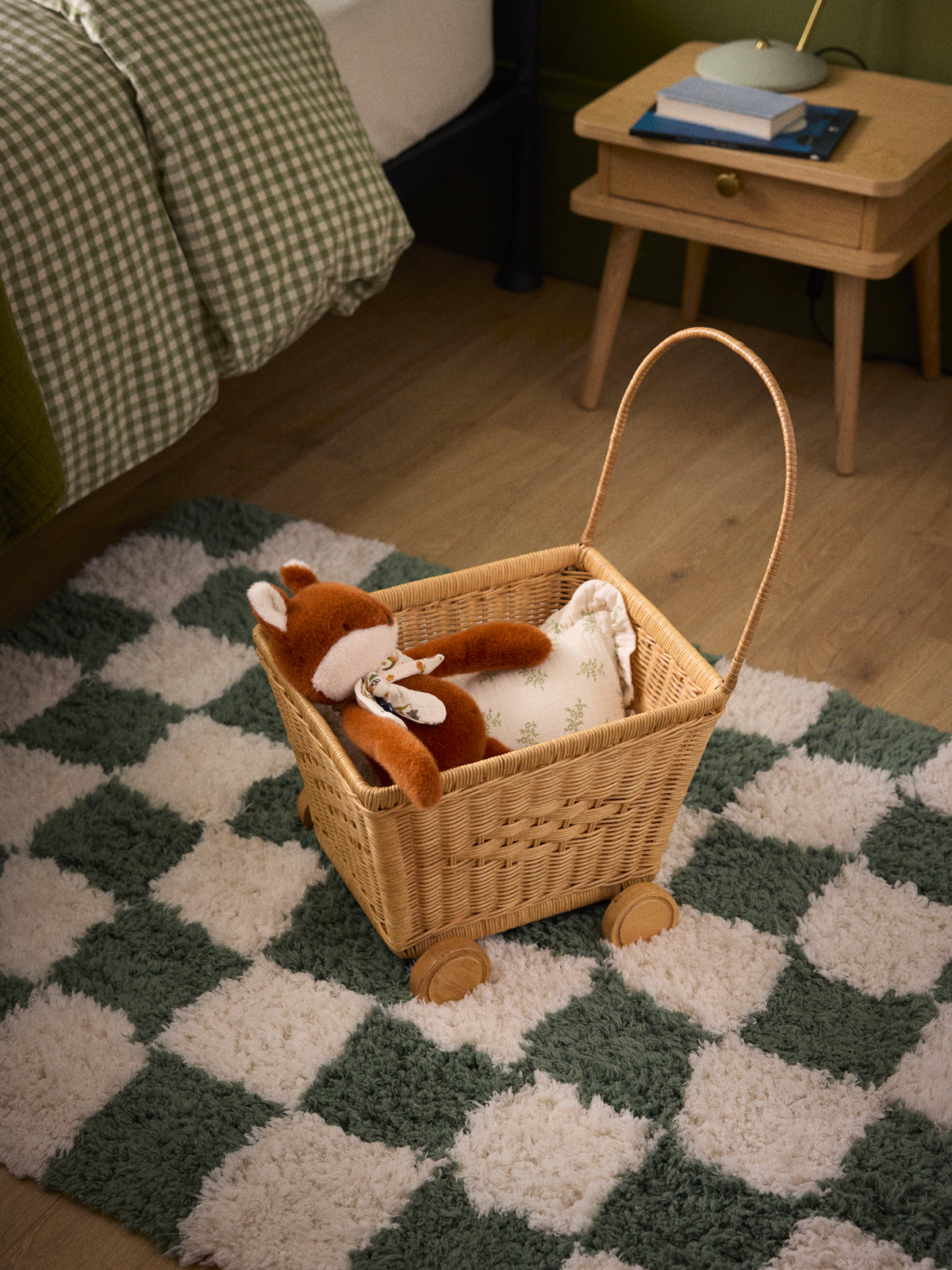 Children's wicker trolley