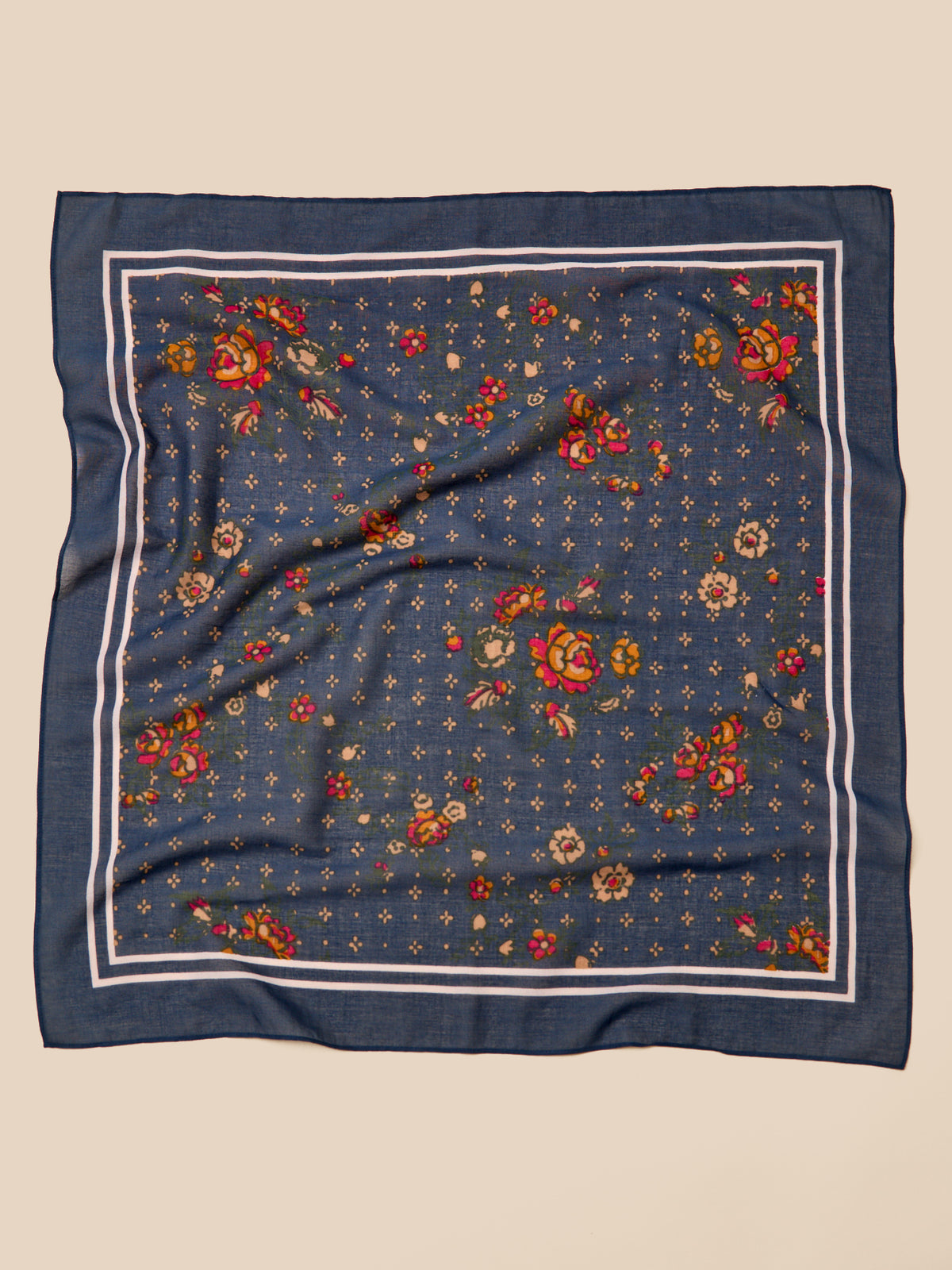 Women's floral print scarf