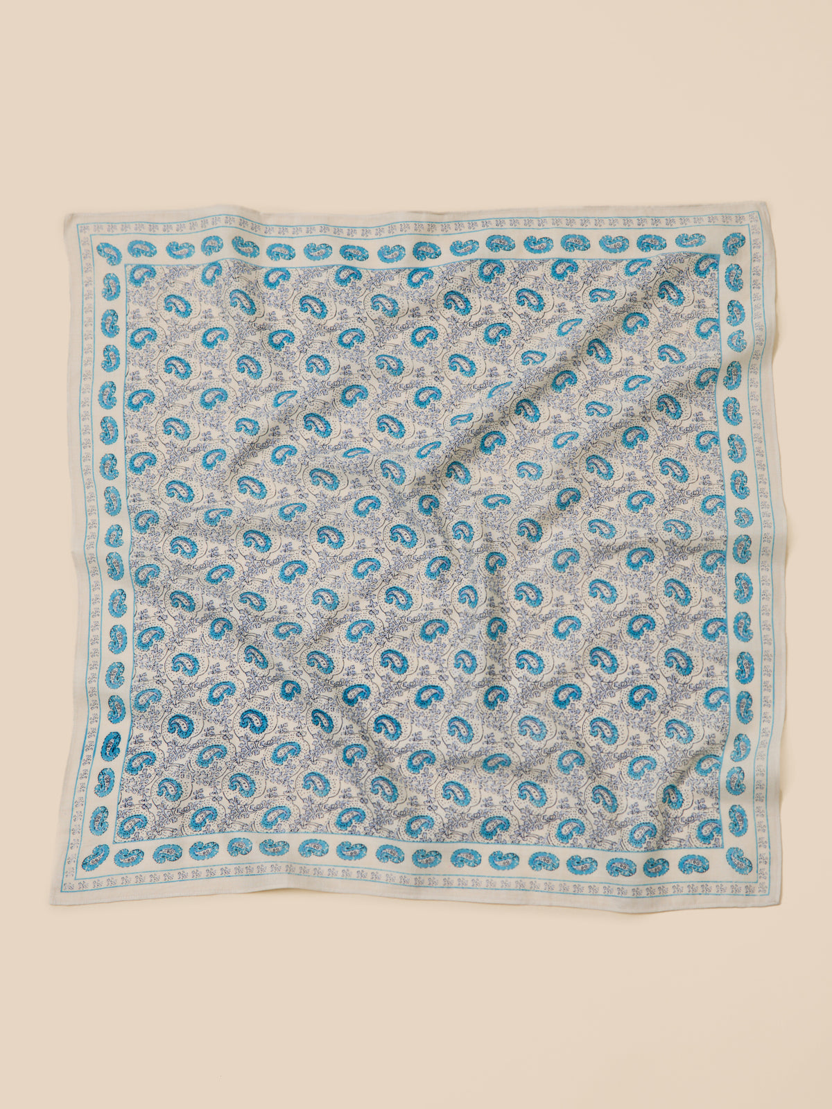 Women's paisley cotton scarf