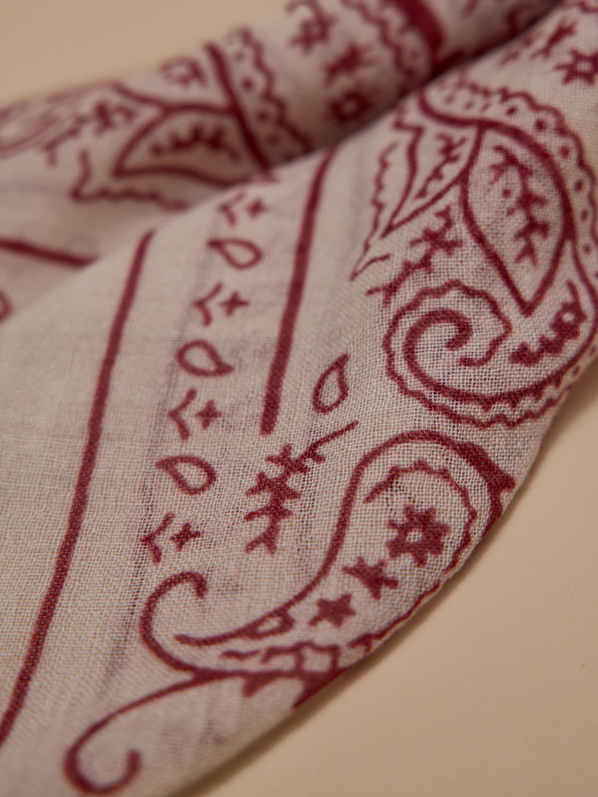 Bandana imprimé en laine femme