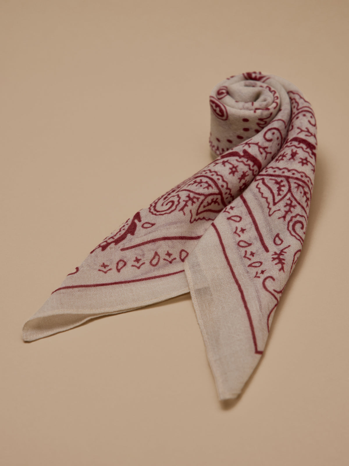 Bandana imprimé en laine femme