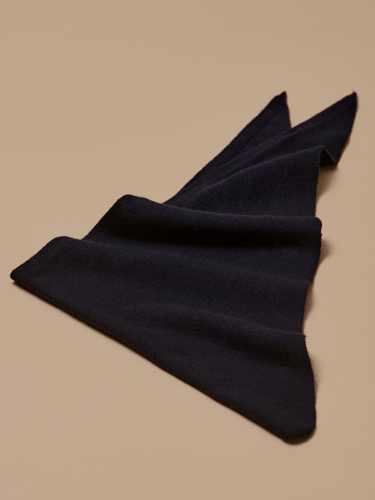 Écharpe triangle laine unie adulte