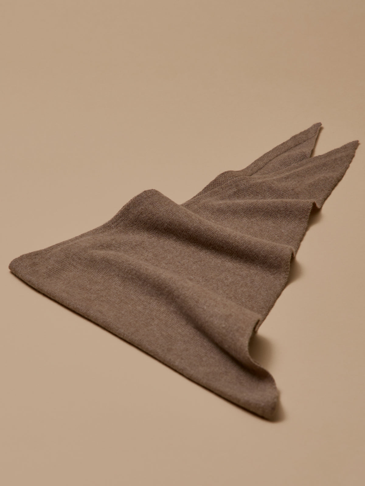 Adult solid color triangular shape wool scarf