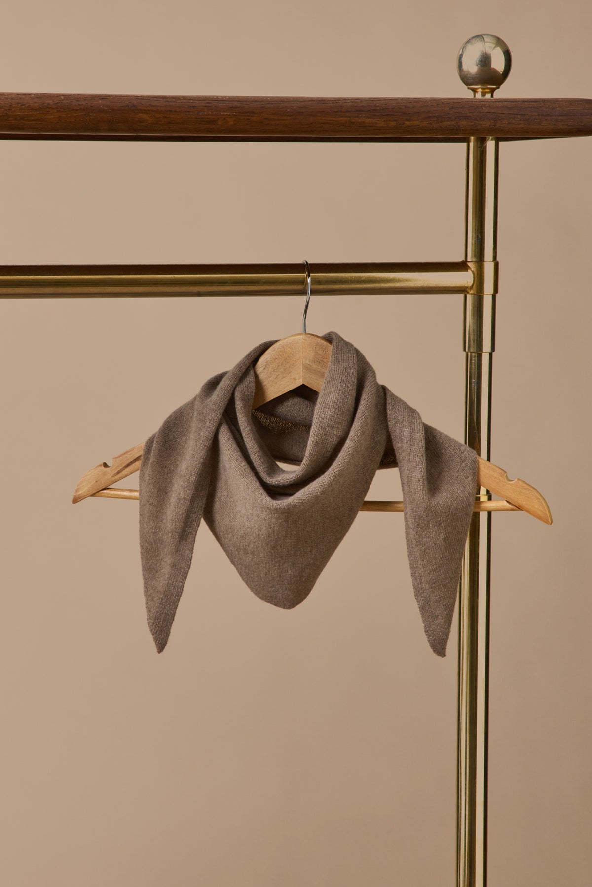 Adult solid color triangular shape wool scarf