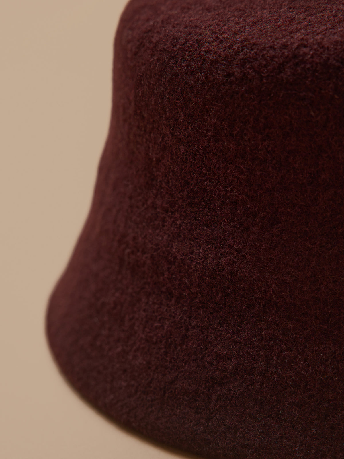 Women's wool cloche hat