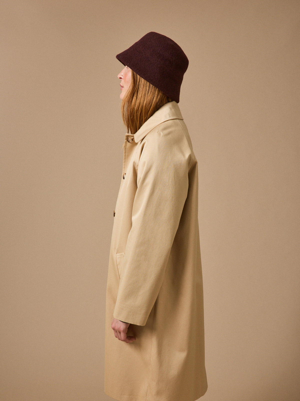 Chapeau cloche en laine femme
