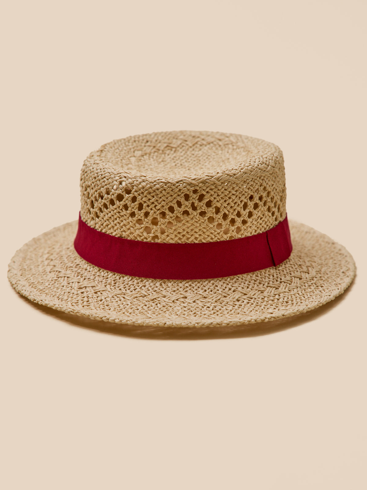 Women's openwork straw hat