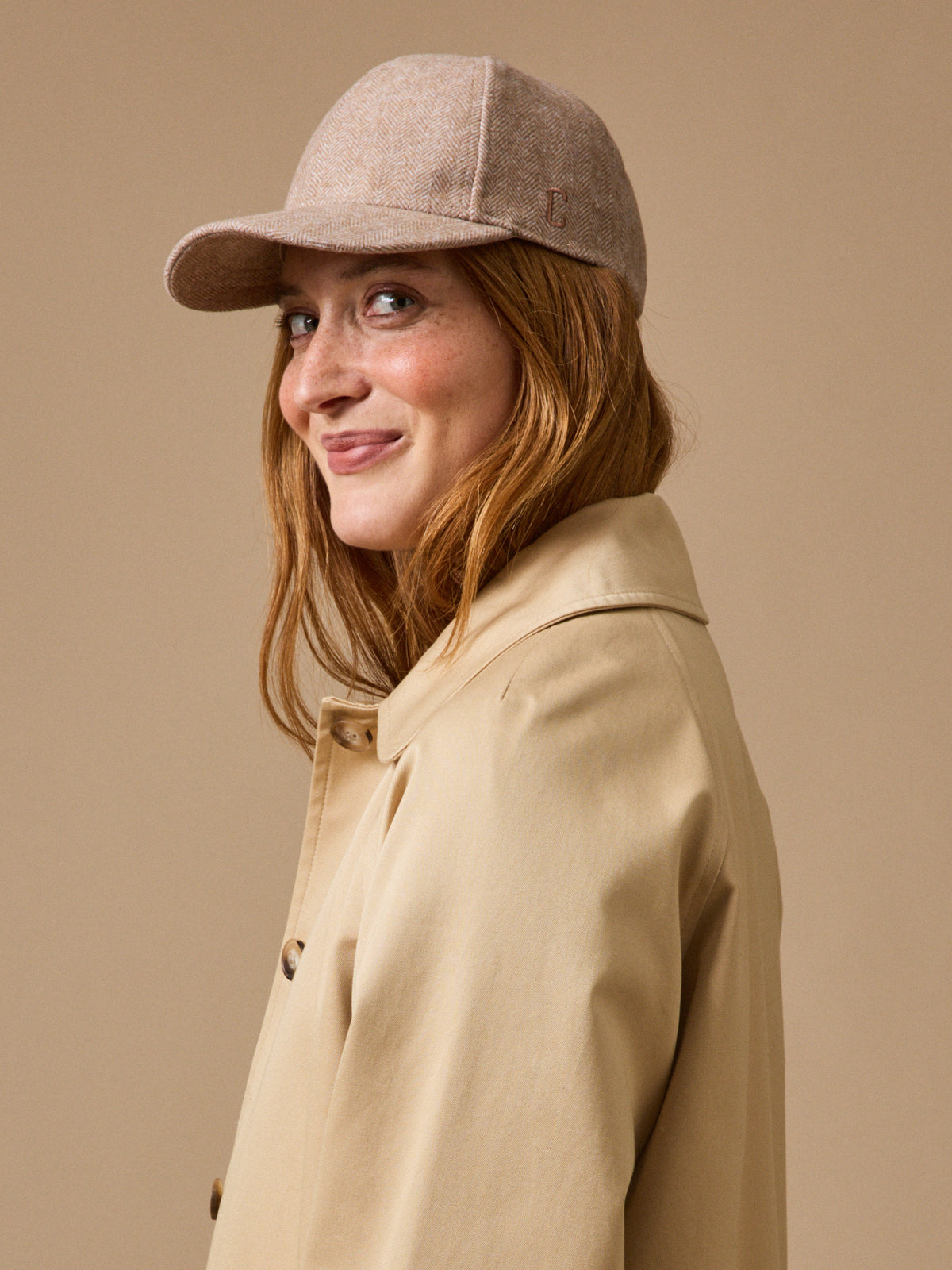 Casquette tweed chevrons adulte et ado