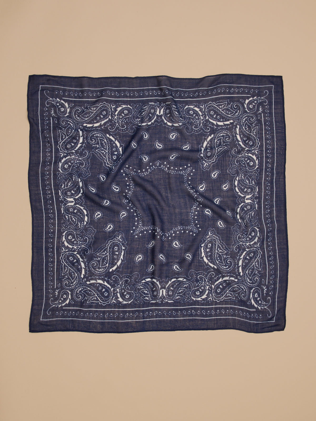 Bandana imprimé en laine unisexe
