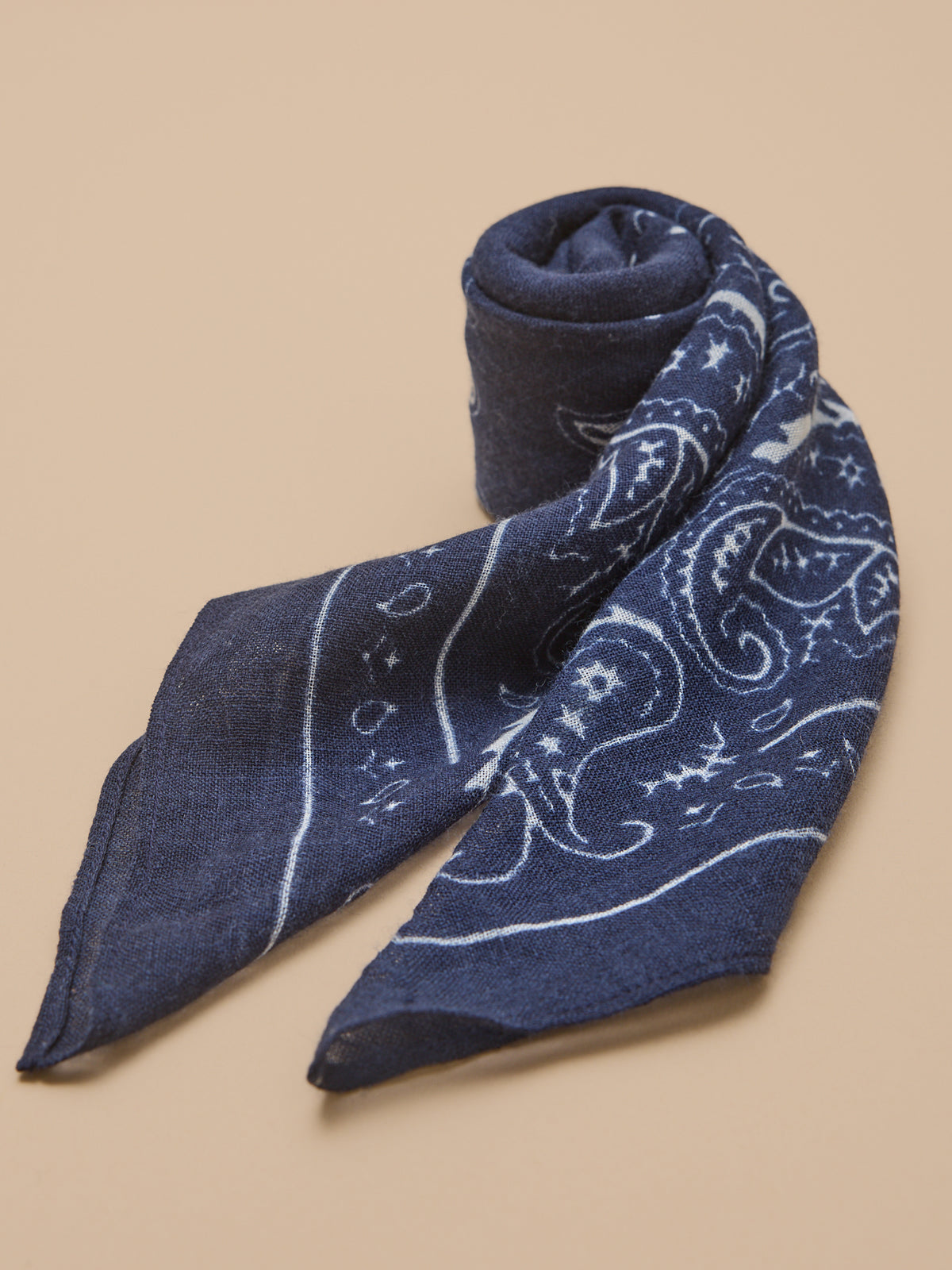 Bandana imprimé en laine unisexe