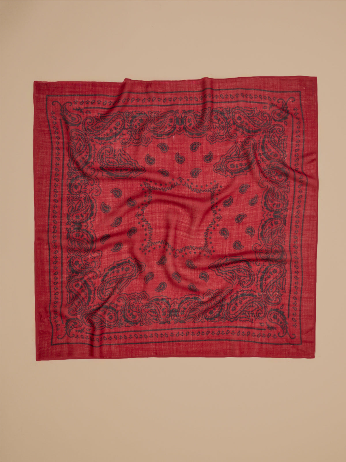 Bandana imprimé en laine unisexe
