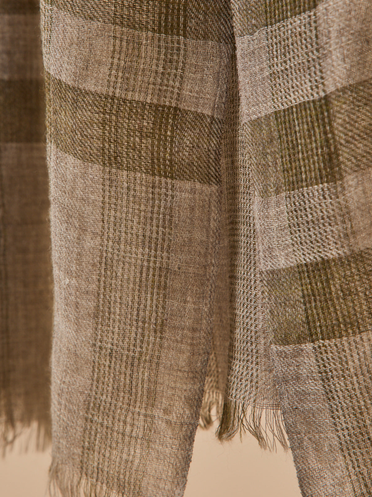 Adult checked twill scarf