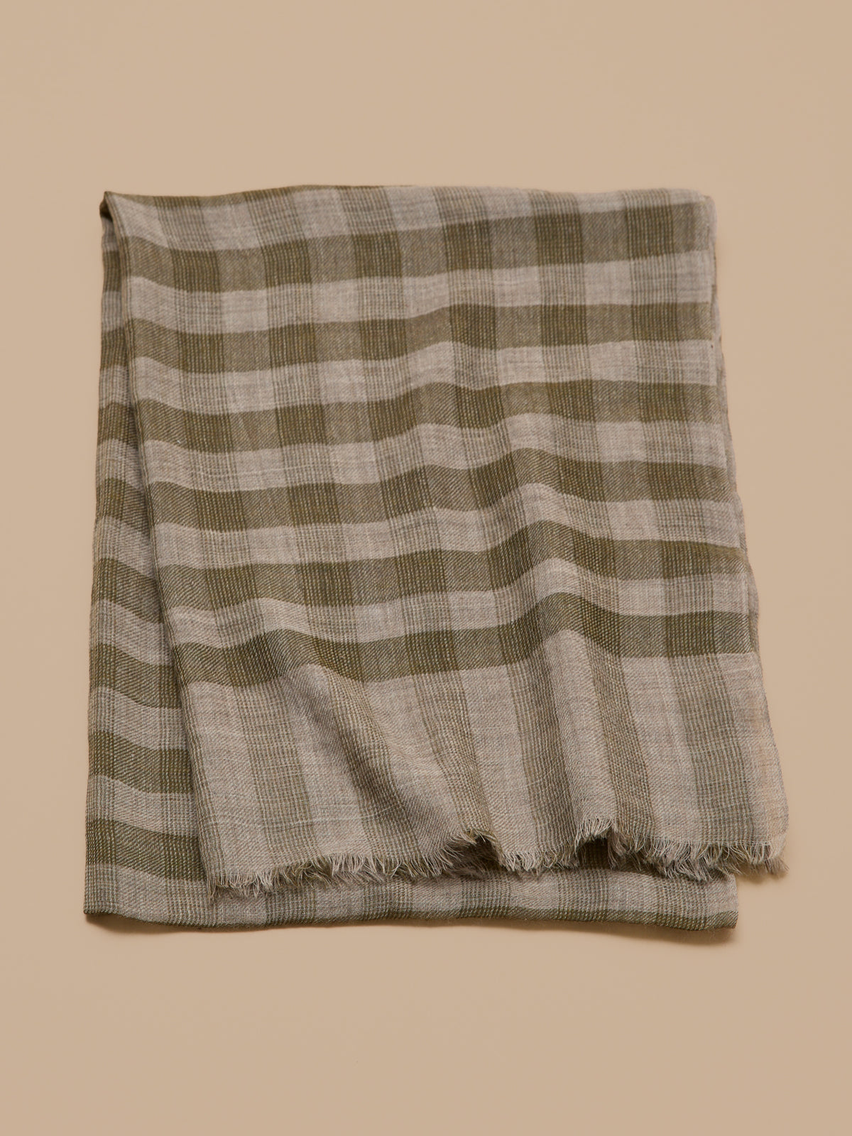 Adult checked twill scarf