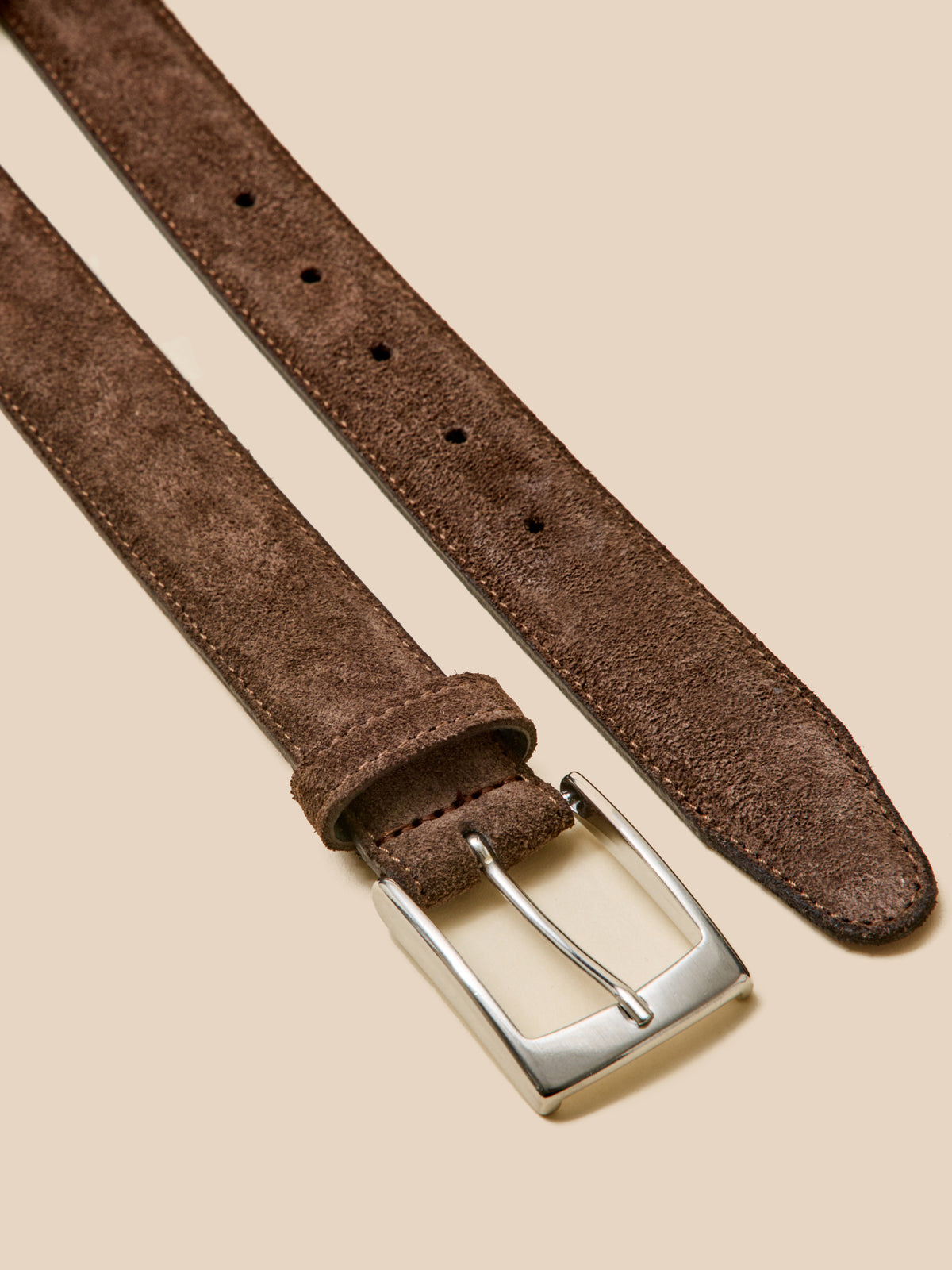Men's suede leather belt