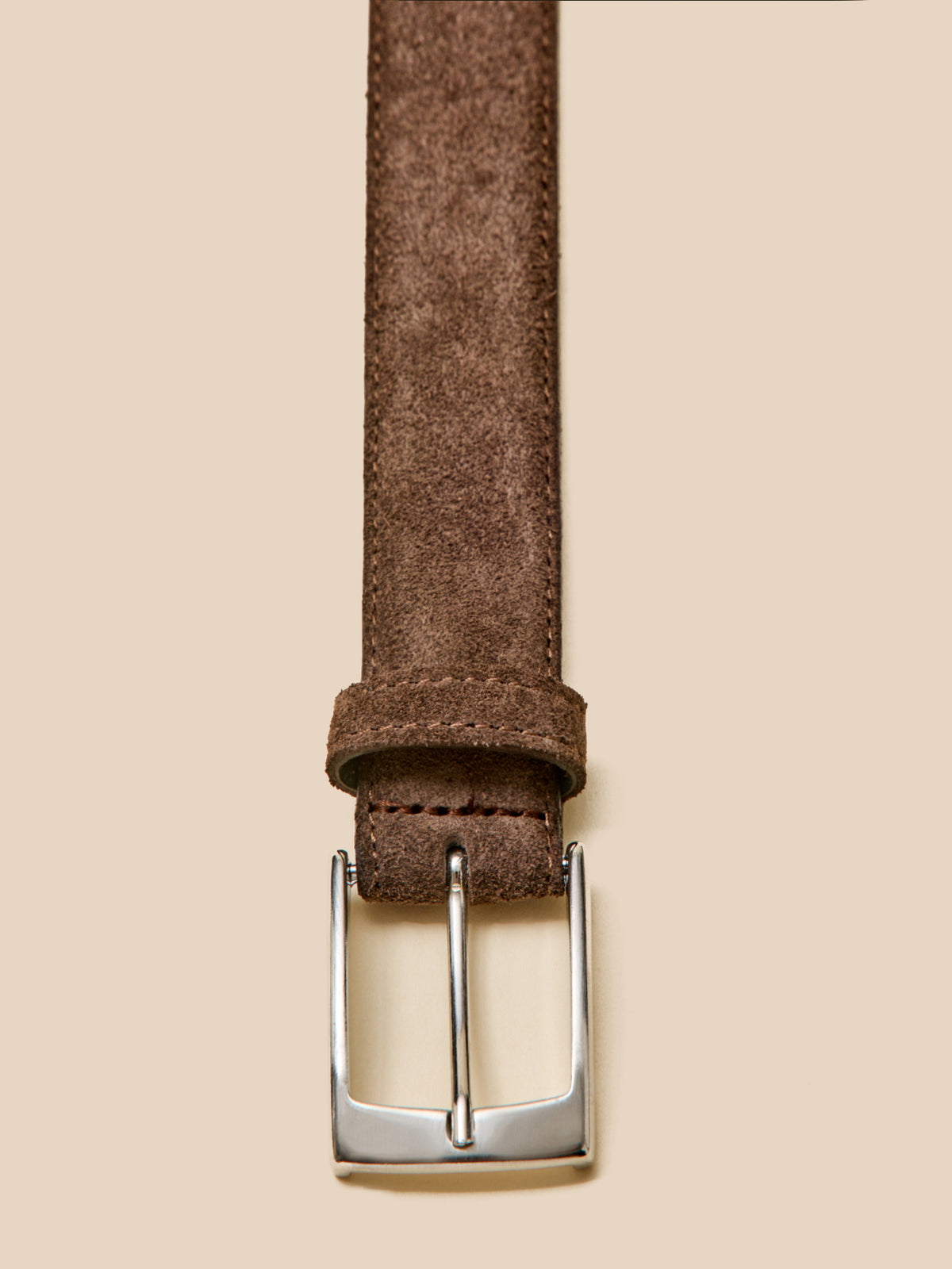 Men's suede leather belt
