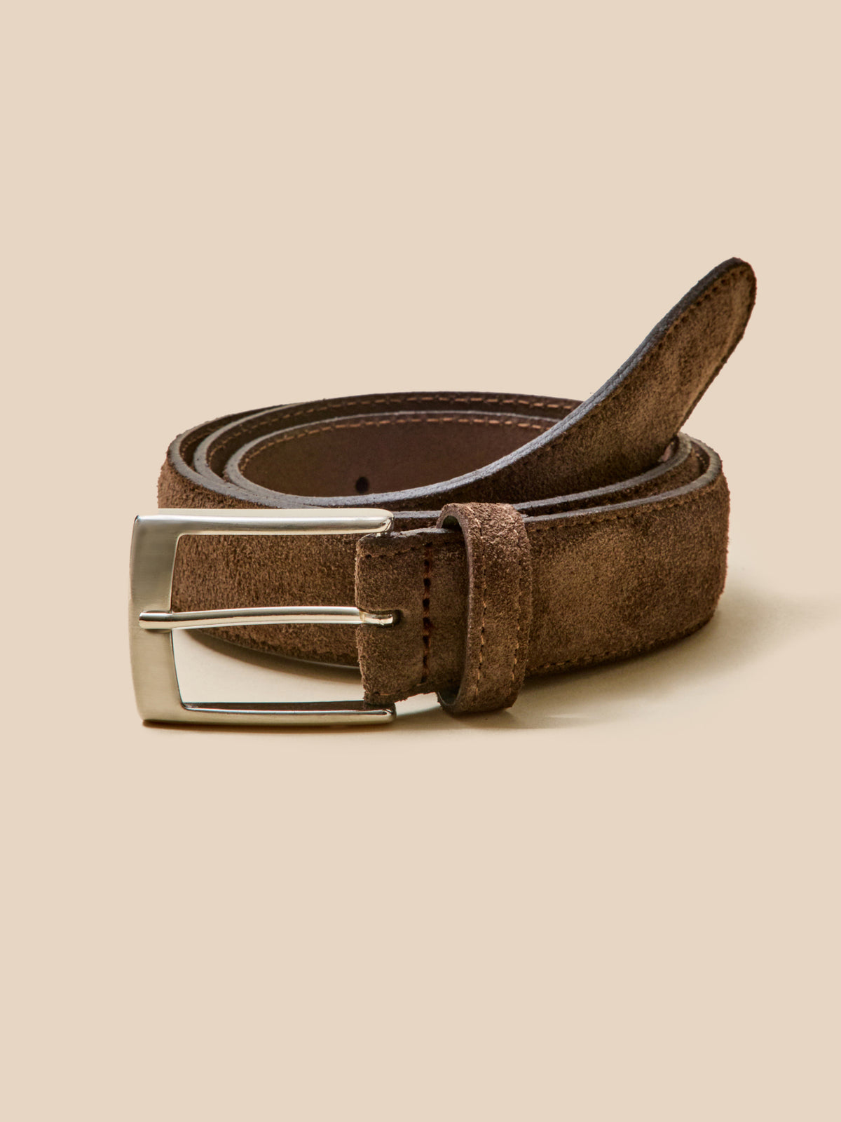 Men's suede leather belt