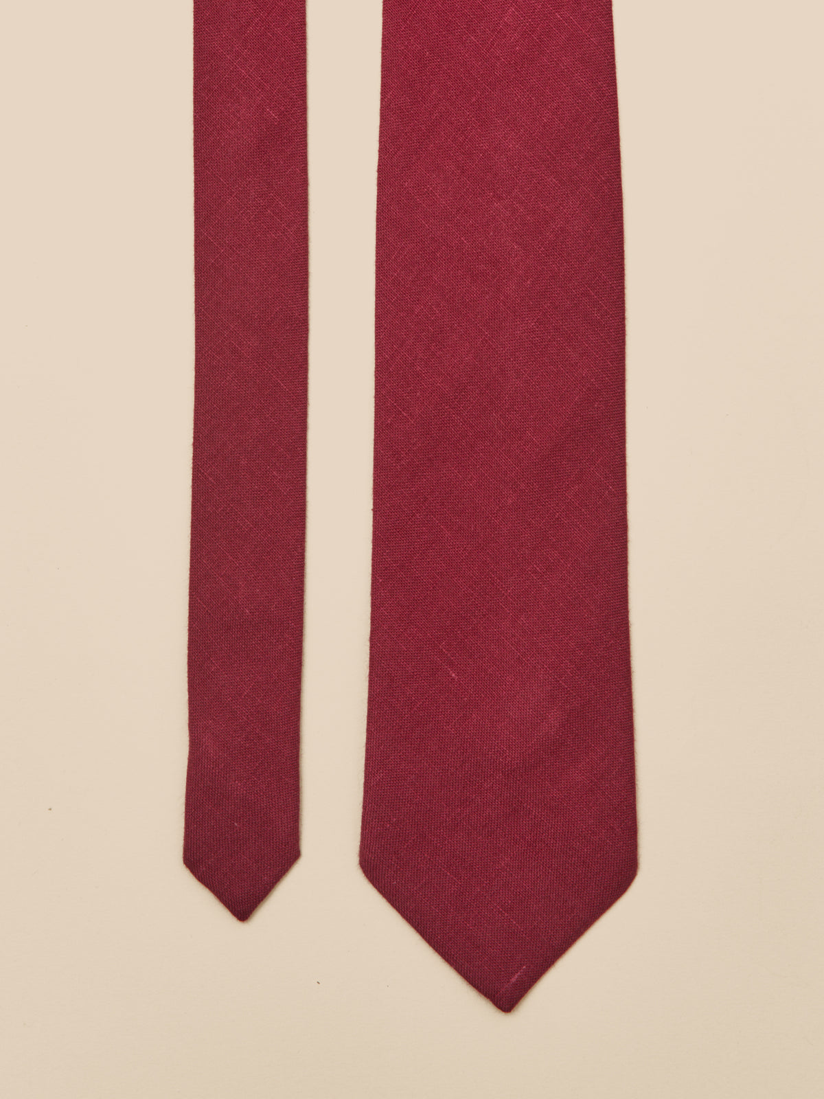 Linen tie made in France