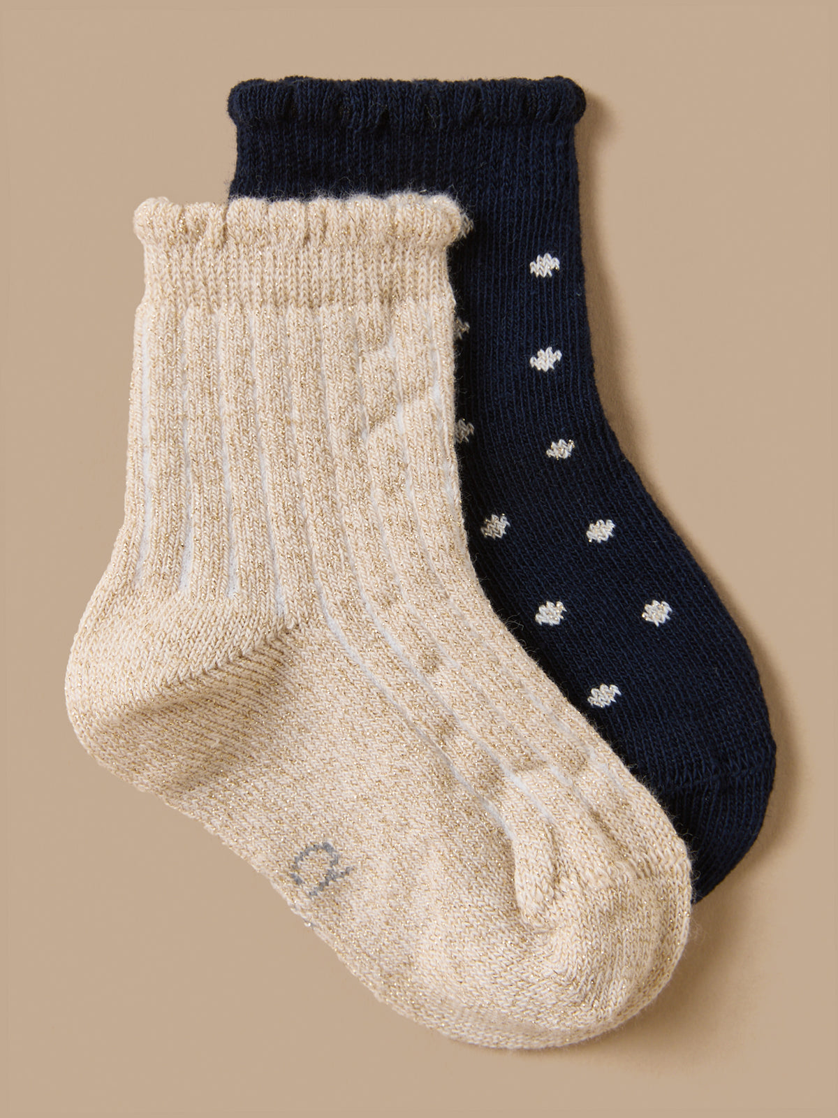 Set of 2 Pairs of Festive Baby Socks