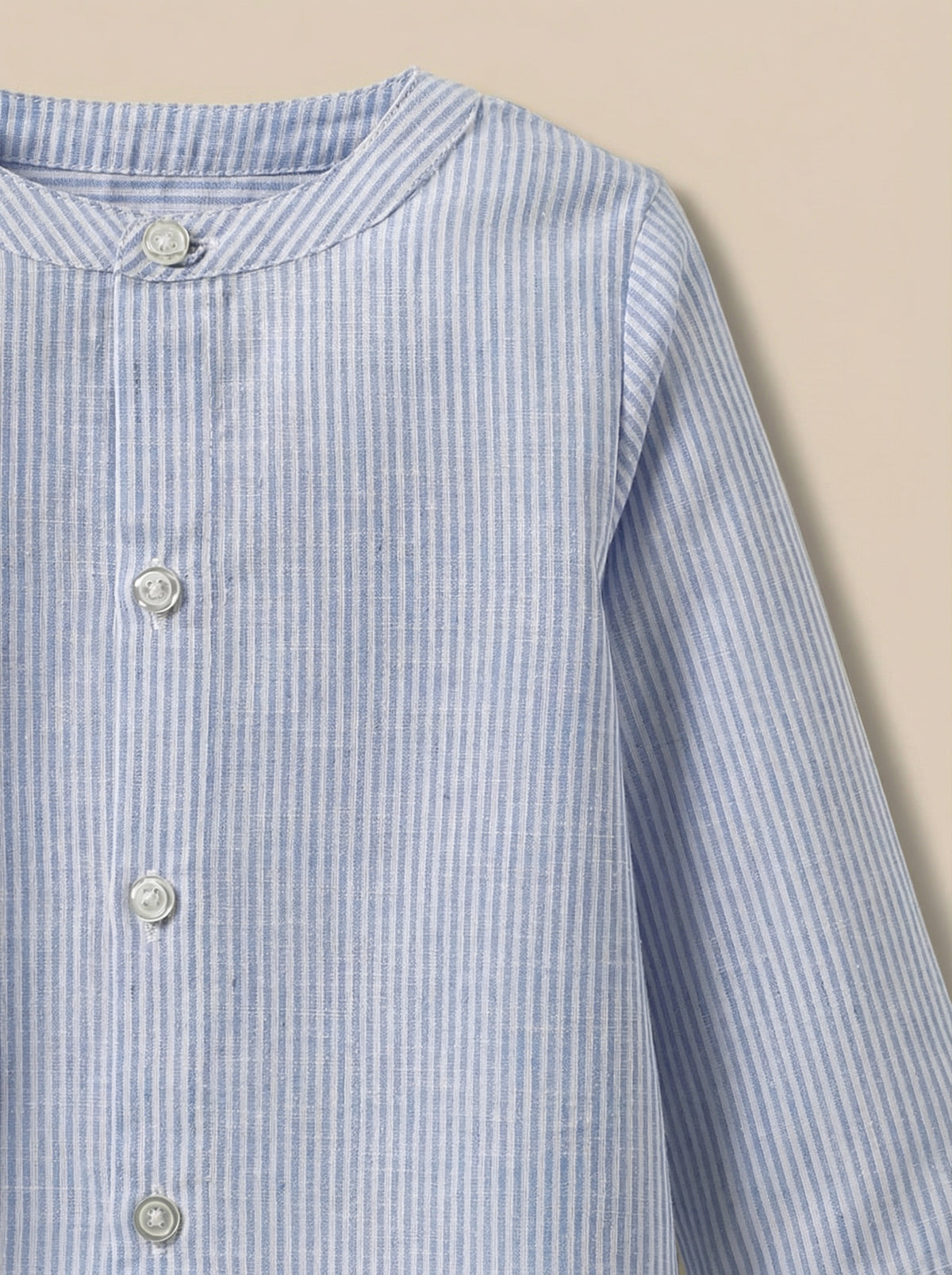 Chemise rayée en lin et coton Bébé