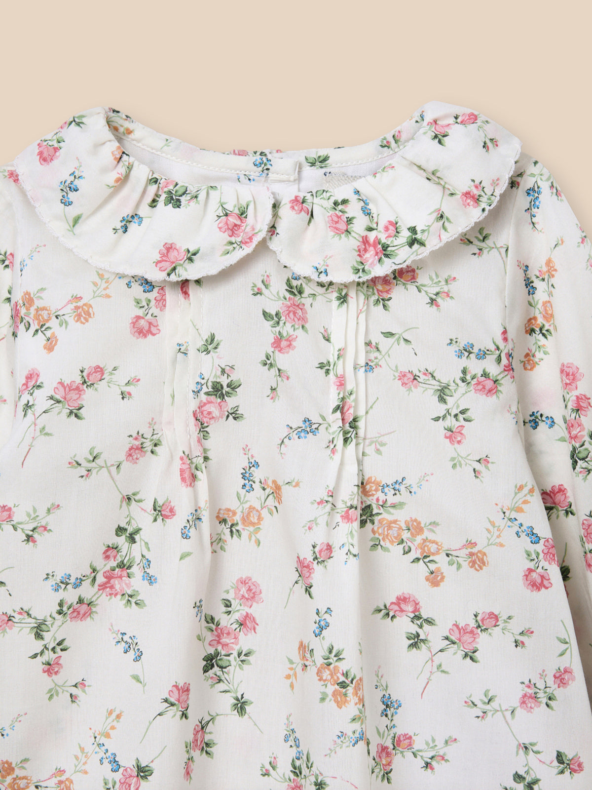 Baby blouse in Liberty Elizabeth fabric
