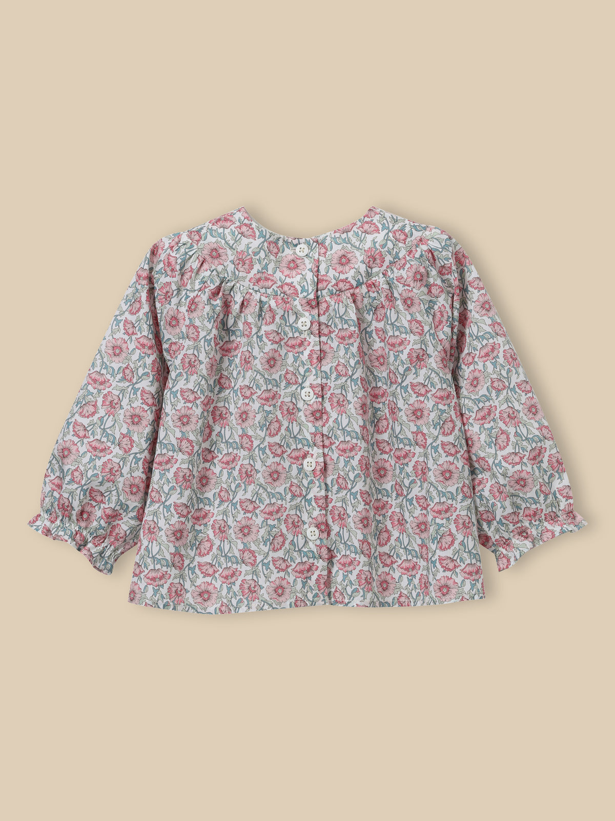 Baby blouse in Liberty Astell Reece fabric
