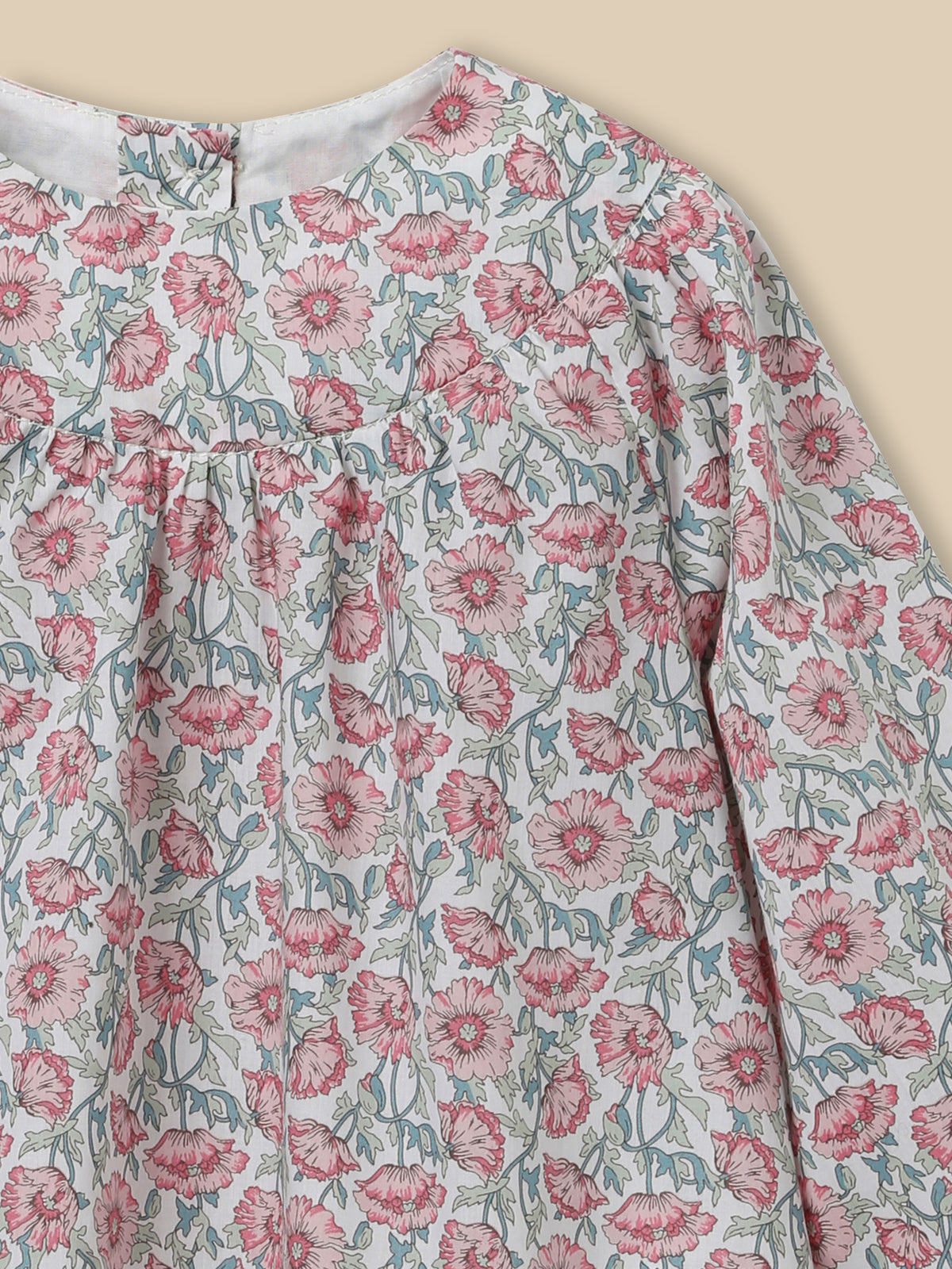 Baby blouse in Liberty Astell Reece fabric