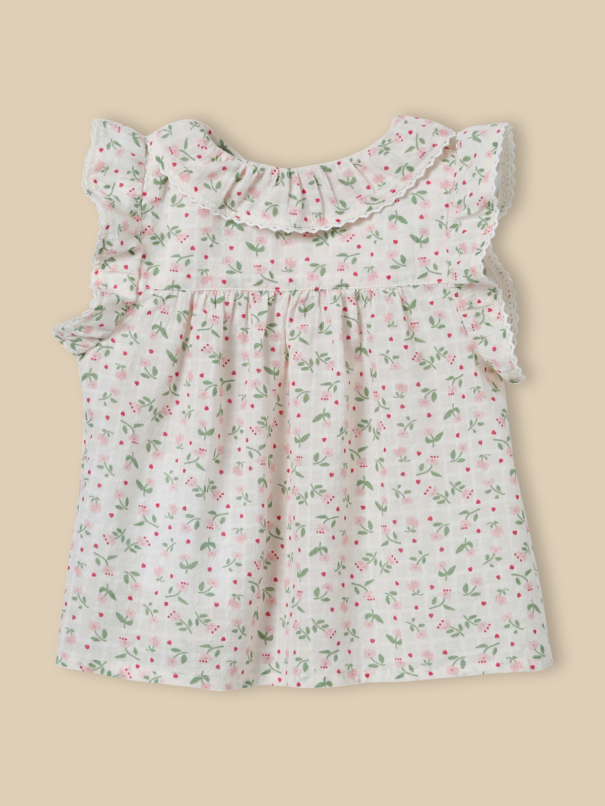 Baby cotton double gauze blouse