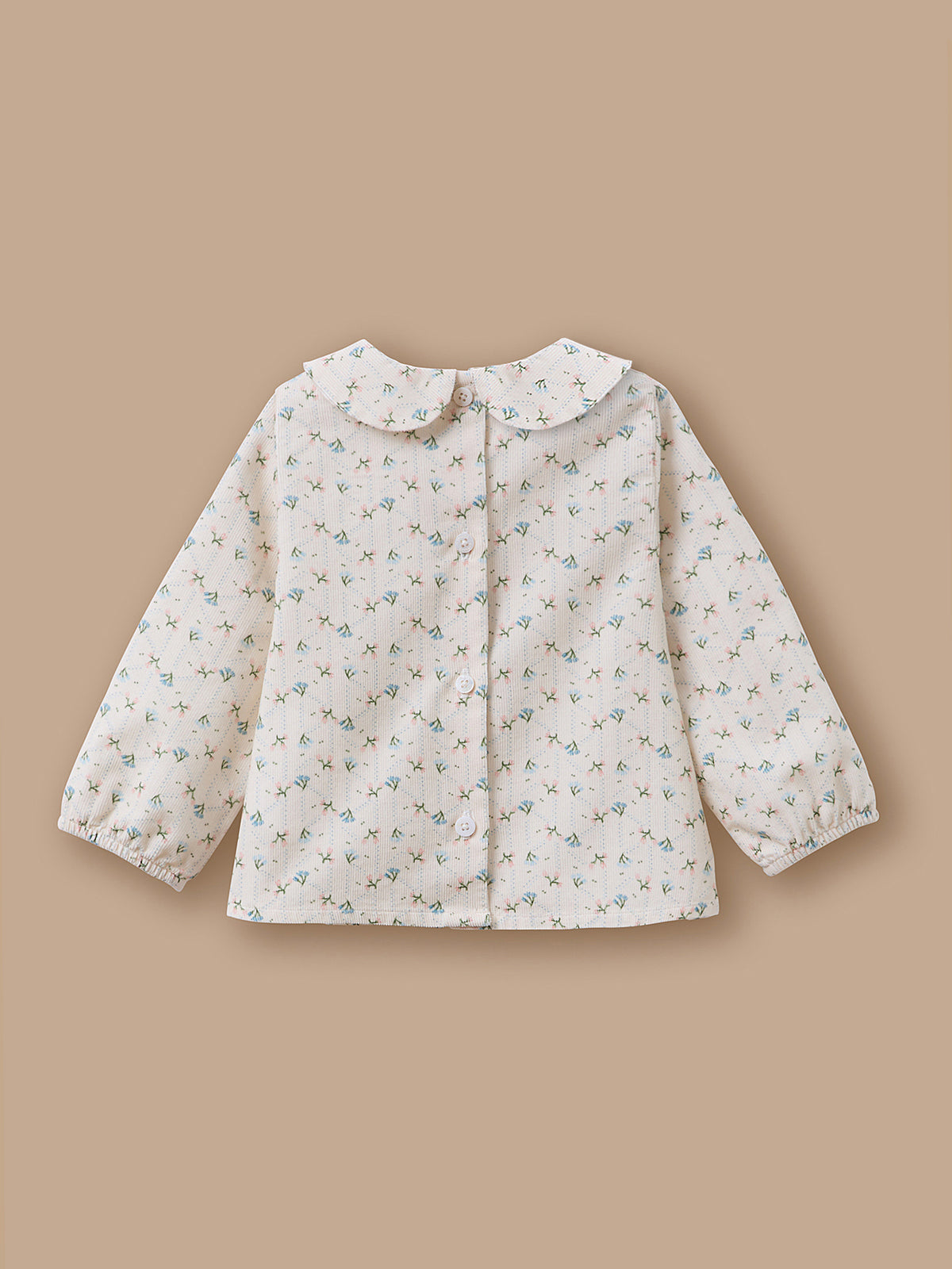 Blouse en velours imprimée Bébé