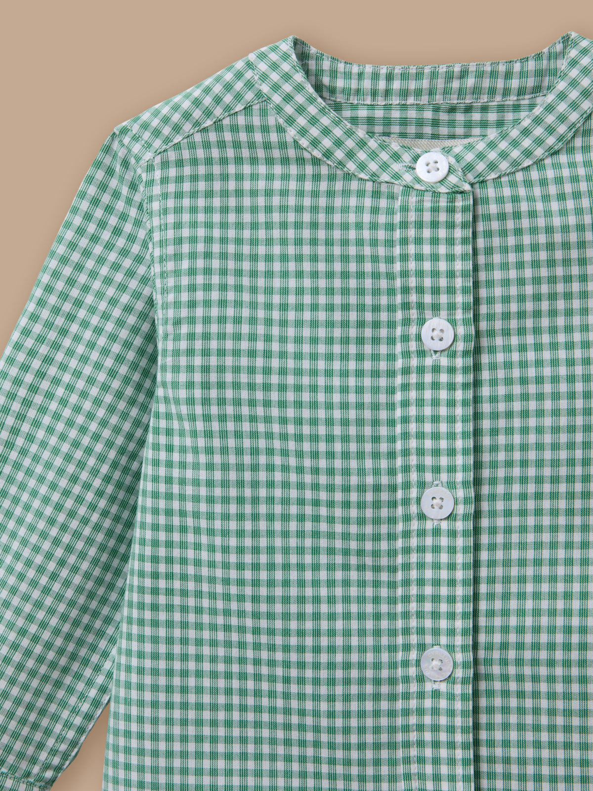 Baby gingham check shirt