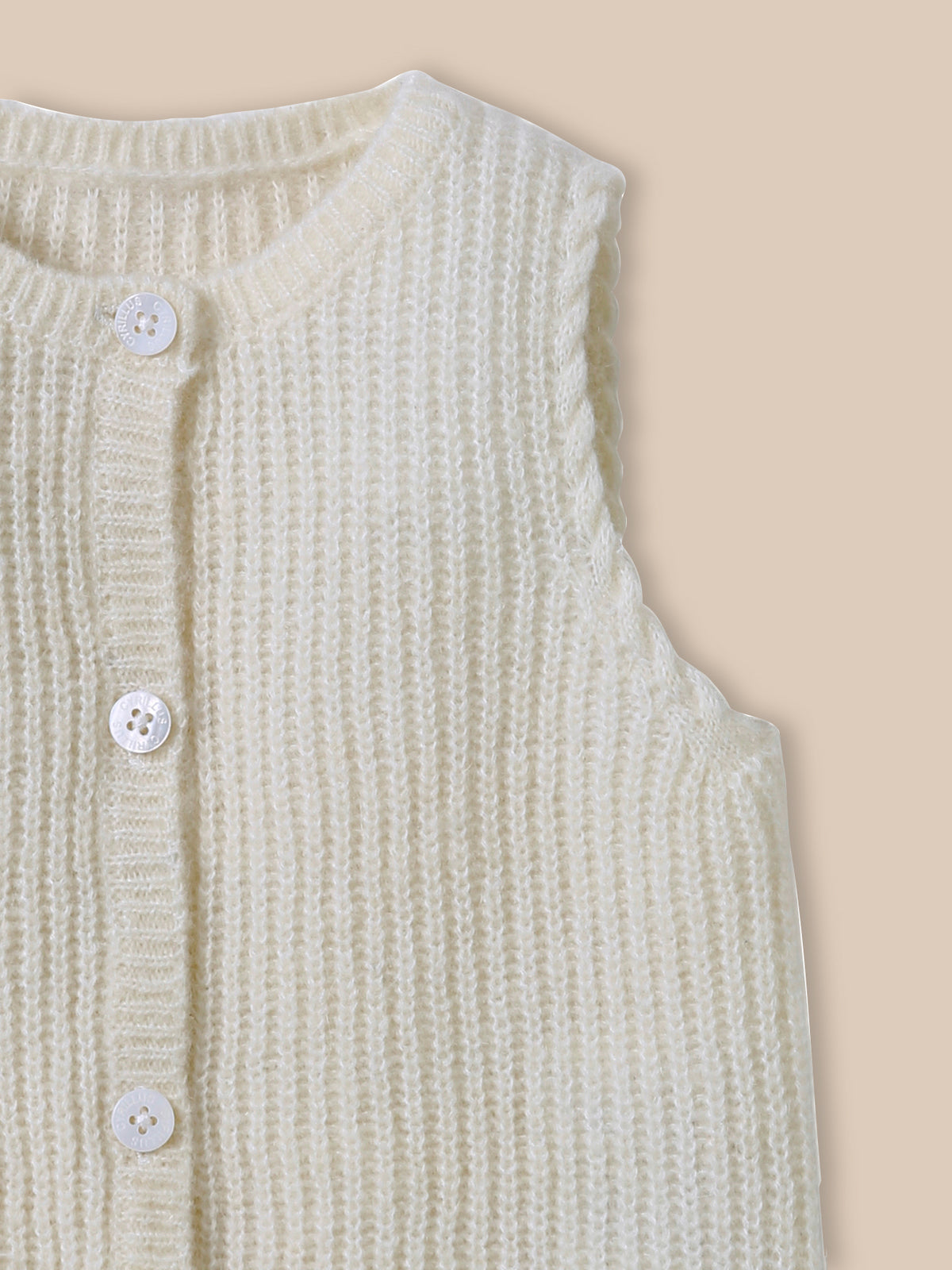 Gilet sans manches Bébé laine et mohair